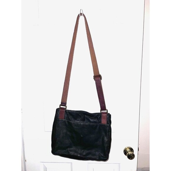 FOSSIL Corey Large Crossbody Bag Black Leather Messenger Bag Purse - Picture 7 of 14